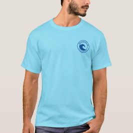 Hilton Head Blue Ocean Wave Circle Design T-Shirt