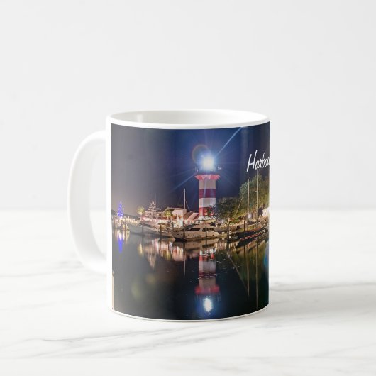Hilton Head Hafen-Stadtkaffee-Tasse Kaffeetasse (Vorderseite Links)