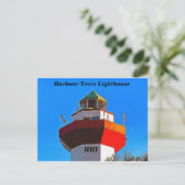 Hilton Head Harbour Town Lighthouse Postkarte (Stehend Vorderseite)
