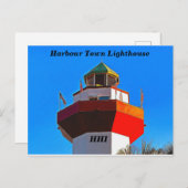 Hilton Head Harbour Town Lighthouse Postkarte (Vorne/Hinten)