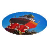 Hilton Head Harbour Town Lighthouse Weihnachten Schneidebrett (Ecke)