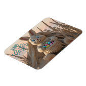 Hilton Head Island Easter Bunny Sand Sculpture Magnet (Linke Seite)