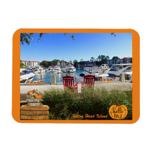 Hilton Head Island Hafen Stadt Marina Hallo Fall Magnet