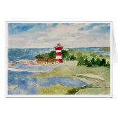 Hilton Head Island Harbour Town Lighthouse Card (Vorderseite (Horizontal))
