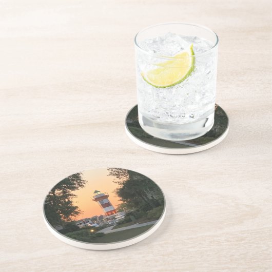 Hilton Head Island Harbour Town Lighthouse Getränkeuntersetzer (Seite)