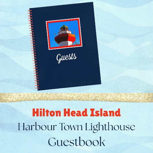 Hilton Head Island Harbour Town Lighthouse Guest Notizblock