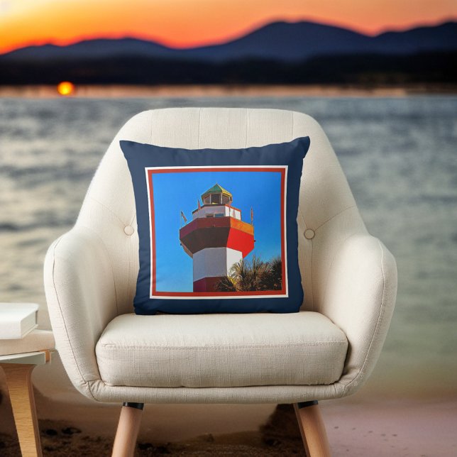 Hilton Head Island Harbour Town Lighthouse Kissen (Von Creator hochgeladen)