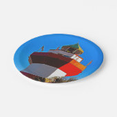 Hilton Head Island Harbour Town Lighthouse Pappteller (Schrägansicht)