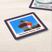Hilton Head Island Harbour Town Lighthouse Rechteckiger Pappuntersetzer (angewinkelt)