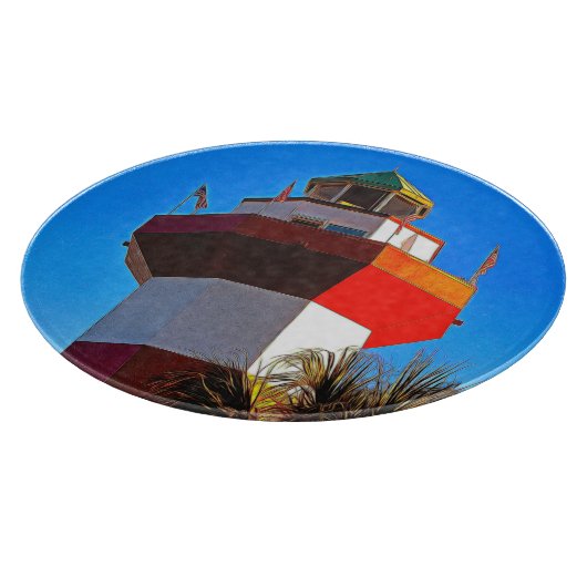 Hilton Head Island Harbour Town Lighthouse Schneidebrett (Ecke)