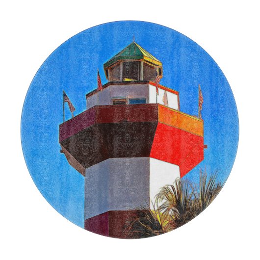Hilton Head Island Harbour Town Lighthouse Schneidebrett (Vorderseite)
