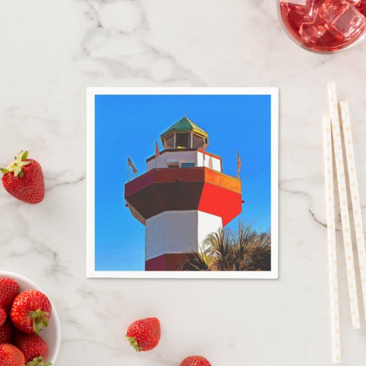 Hilton Head Island Harbour Town Lighthouse Serviette (Beispiel)