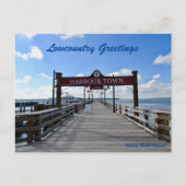 Hilton Head Island Harbour Town Pier Sea Pines Postkarte (Vorderseite)