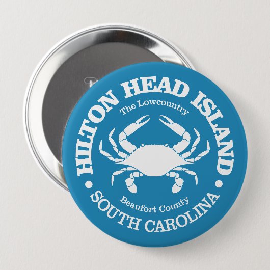 Hilton Head Island (Krebs) Button (Vorne & Hinten)