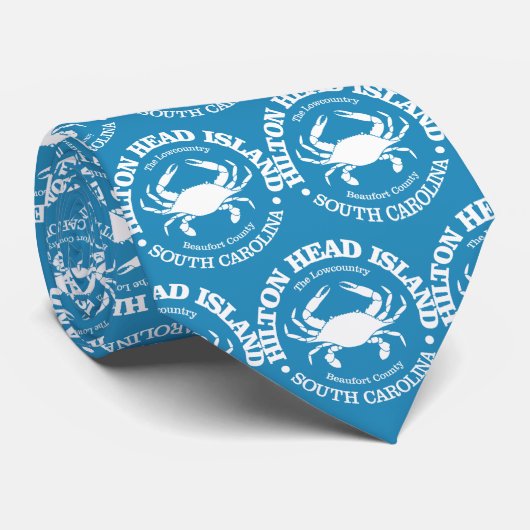 Hilton Head Island (Krebs) Krawatte (Gerollt)
