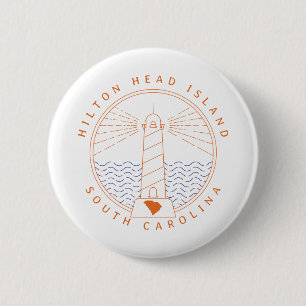 Hilton Head Island Leuchtturm Button