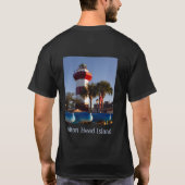 Hilton Head Island Lighthouse Black Men's T - Shir T-Shirt (Rückseite)