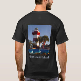 Hilton Head Island Lighthouse Black Men's T - Shir T-Shirt