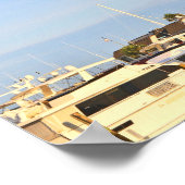 Hilton Head Island Lighthouse mit Booten auf Poste Poster (Ecke)