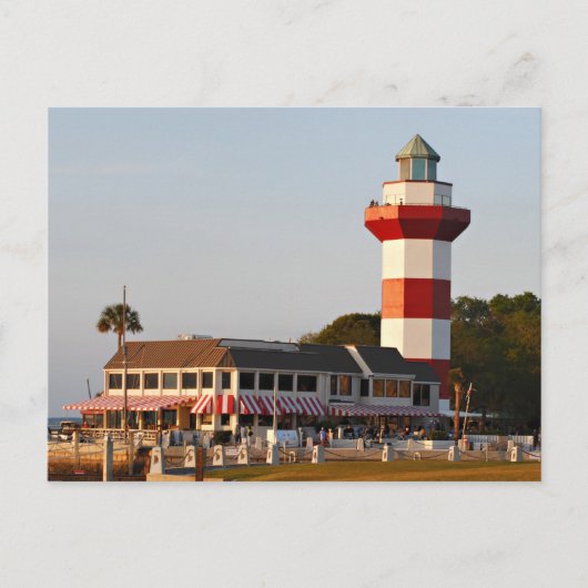 Hilton Head Island Lighthouse Postkarte (Vorderseite)