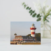 Hilton Head Island Lighthouse Postkarte (Stehend Vorderseite)