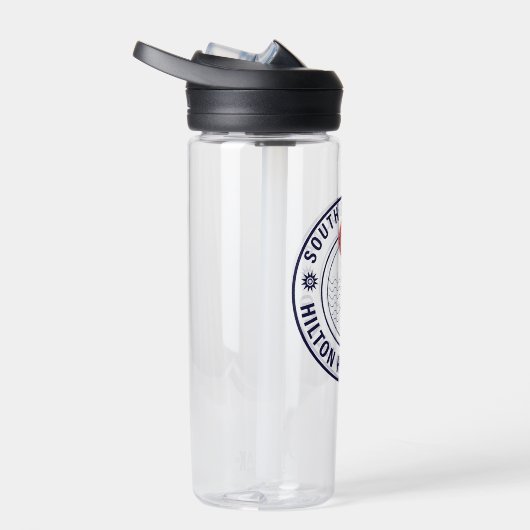 Hilton Head Island Lighthouse Retro Sunset Trinkflasche (Rechts)