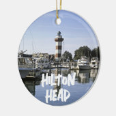Hilton Head Island Lighthouse, South Carolina Keramik Ornament (Links)