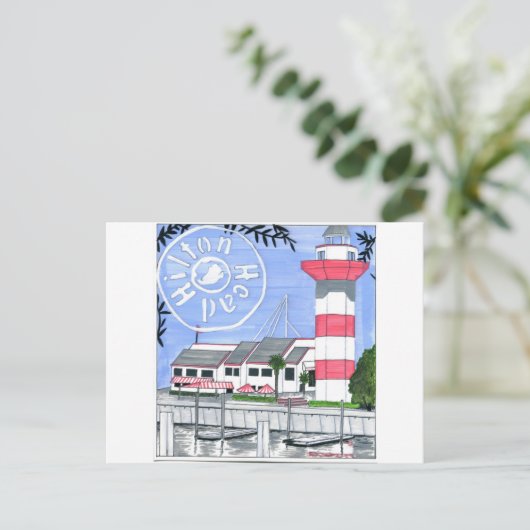 HILTON HEAD ISLAND POSTKARTE (Stehend Vorderseite)