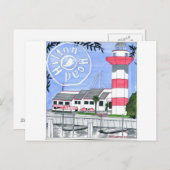 HILTON HEAD ISLAND POSTKARTE (Vorne/Hinten)