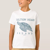 Hilton Head Island, SC, Gliding Sea Turtle T-Shirt (Vorderseite)