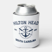Hilton Head Island SC Marine Crossed Oars Anchor Dosenkühler (Kanne Vorderseite)