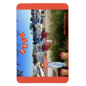 Hilton Head Island Sea Pines Marina Fall Scarecrow Magnet (Vertikal)