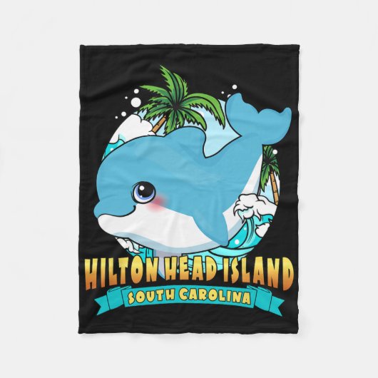 Hilton Head Island South Carolina Ba Fleecedecke (Vorderseite)