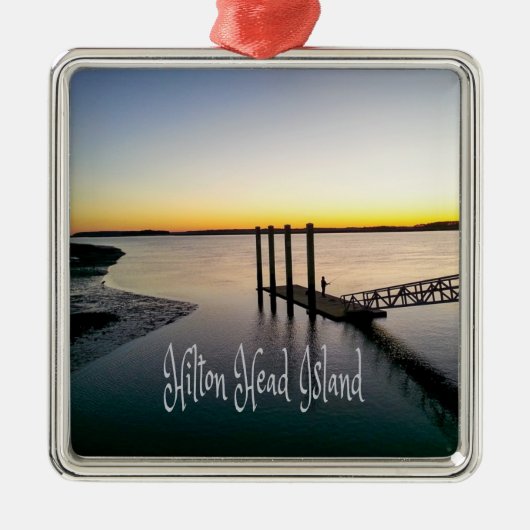 Hilton Head Island South Carolina Ornament Aus Metall (Vorne)