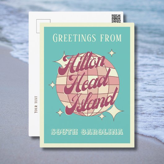Hilton Head Island South Carolina Retro Postcard Postkarte