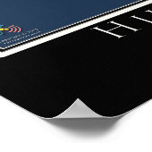 Hilton Head Island South Carolina Satellite Poster (Ecke)