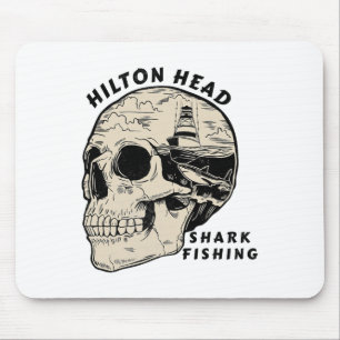 Hilton Head Island South Carolina Strand Hai Fisch Mousepad
