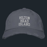 HILTON HEAD ISLAND Vintager blauer Stil gestört Bestickte Baseballkappe<br><div class="desc">HILTON HEAD ISLAND Weiß bestickt auf Vintagem, blauen, bedrückten Baumwollhut. Ein wunderbares Geschenk für alle, die Hilton Head SC Lieben! Wenn Sie Ihren persönlichen Text bevorzugen, wählen Sie einfach den Knopf "Diese Vorlage personalisieren", um Ihre Auswahl an benutzerdefiniertem Text einzugeben. Die Stickerei kann auch an andere Farbeinstellungen angepasst werden, indem...</div>