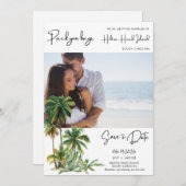 Hilton Head Island Wedding Save the Date (Vorne/Hinten)