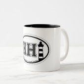 Hilton Head Island. Zweifarbige Tasse (VorderseiteRechts)