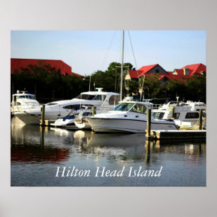 Hilton- Head Islandschutz-Bucht-Jachthafen Poster