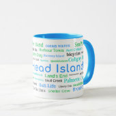 Hilton- Head Islandwort-Wolken-Tasse Tasse (VorderseiteRechts)