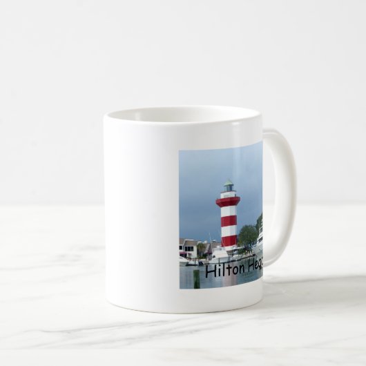 Hilton Head Leuchtturm Kaffeetasse (VorderseiteRechts)