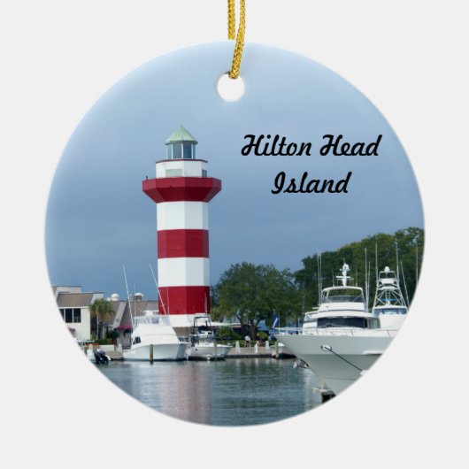 Hilton Head Leuchtturm Keramikornament (Vorne)