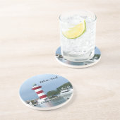 Hilton Head Leuchtturm Sandstein Untersetzer (Seite)