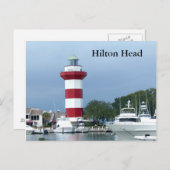 Hilton Head Lighthouse Postkarte (Vorne/Hinten)