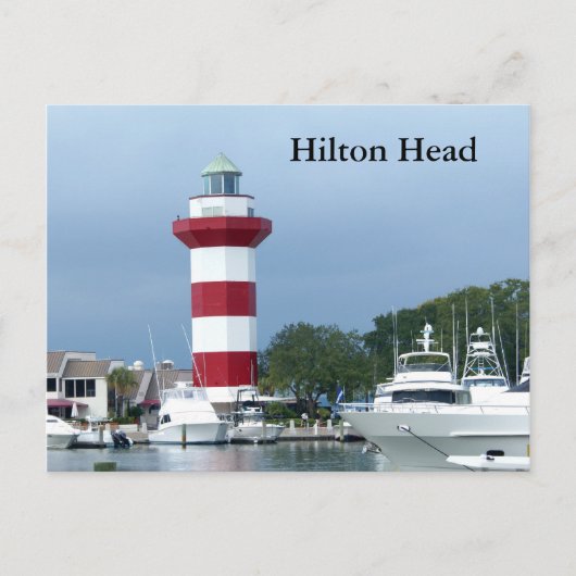 Hilton Head Lighthouse Postkarte (Vorderseite)