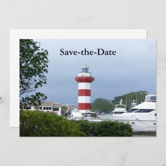 Hilton Head, Rett-the-Date Save The Date (Vorne/Hinten)