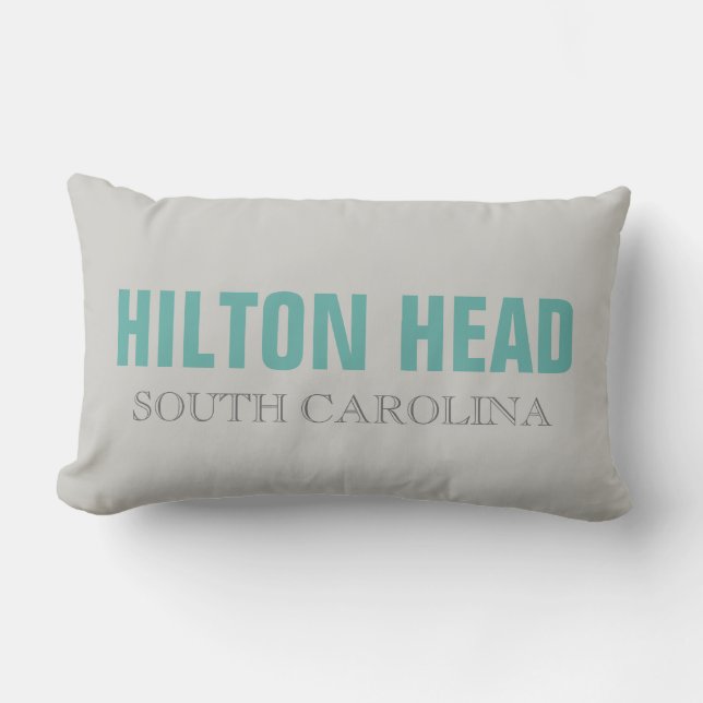 Hilton Head SC Beach Throw Kissen (Vorderseite)