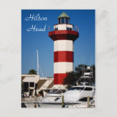 Hilton Head, SC Harbour Town Lighthouse Postcard Postkarte (Vorderseite)